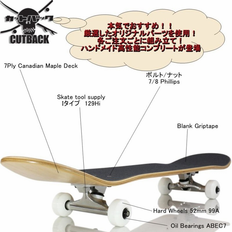 4本 未使用 ライズ RYZ スケートボード スケボーコンプリート7.48