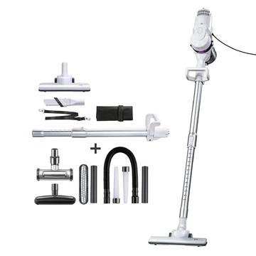 【MOLIJIA 魔力家】 超值配件14件組-髒吸吸手持除蹣有線吸塵器-雪白紫