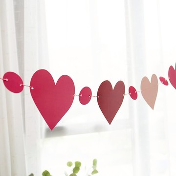 生日派對聚會裝飾 婚房布置拉旗 高檔三角旗 裝飾拉花拉旗