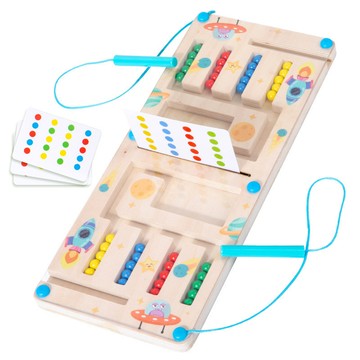 「童森系列」兒童四色滾珠走位棋遊戲棋邏輯思維訓練對戰桌遊早教益智玩具