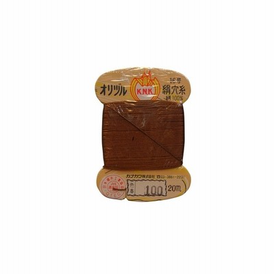 オリヅル絹穴糸　16号　20ｍ　　色番　100