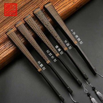 10寸折扇 古風高顏值折扇 風折扇 古風折扇 雕刻折扇 灑金折扇 防水絹布折扇 流蘇折扇 霸氣扇子