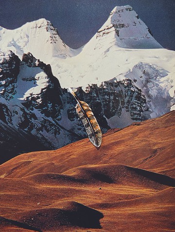 手繪墜子 - 羽毛