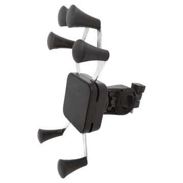 小麥購物 機車手機架 六爪背夾 車把手安裝  黑色  L2952