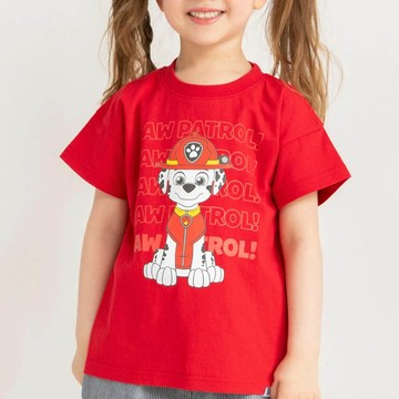 日本 BRANSHES - 限定聯名短袖上衣-卡通人物毛毛-紅