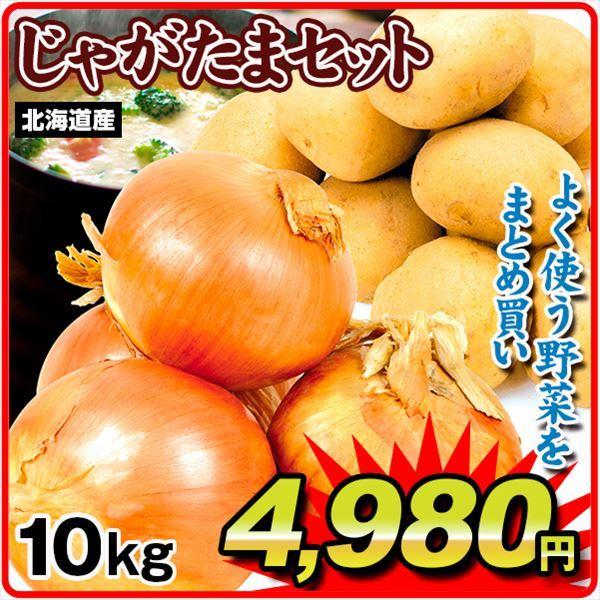 北海道産 じゃがたまセット 2種 約10kg（各5kg） じゃがいも キタアカリ 送料無料 食品