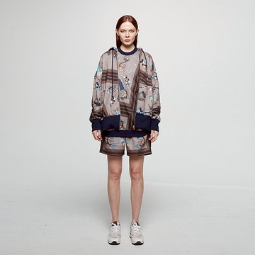 (DW台灣獨家) 星夜米奇 中性長袖連帽外套(卡其) - Daniel Wong