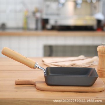 燕人の匠玉子燒原裝進口玉子燒平底厚蛋燒牛排煎鍋無涂層小煎鍋