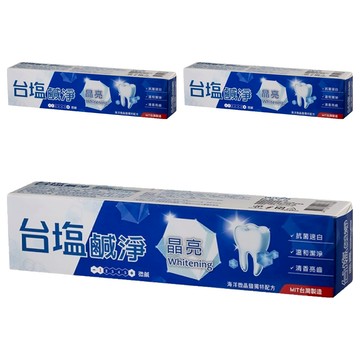 TAIYEN 台塩生技 鹹淨晶亮牙膏 150g  3條