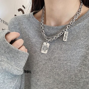 現貨-夏天不褪色項鍊女鎖骨鏈蝴蝶土酷少女小眾設計感裝飾鈦鋼不掉色-D103