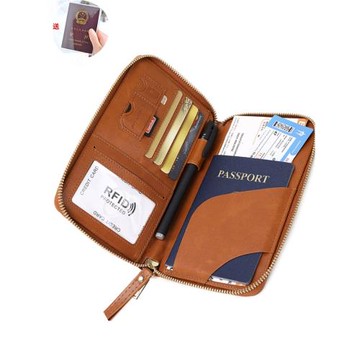 多功能護照收納包便攜護照包男女護照保護套出國護照隨身包防盜刷