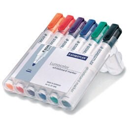 施德樓MS351WP6 防乾白板筆 六色組