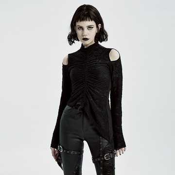 瓦爾基麗露肩祕魯棉上衣