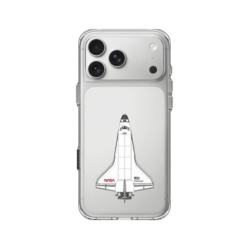 iPhone 17 Pro Max Clear Case（相機按鈕） 透明 - NASA - 太空梭1