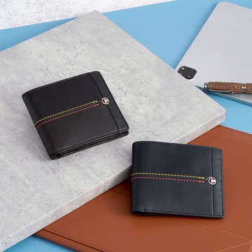 快速出貨｜【OFFERMANN】多特蒙德Dortmund短夾-黑/藍