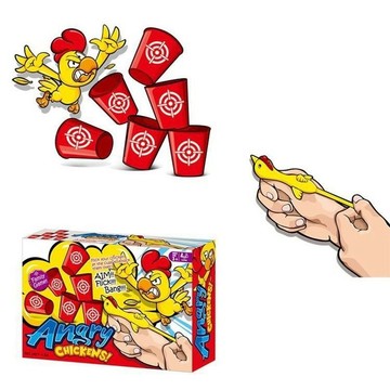 彈射小雞 小雞彈射撞杯遊戲 Angry Chickens 親子互動桌遊