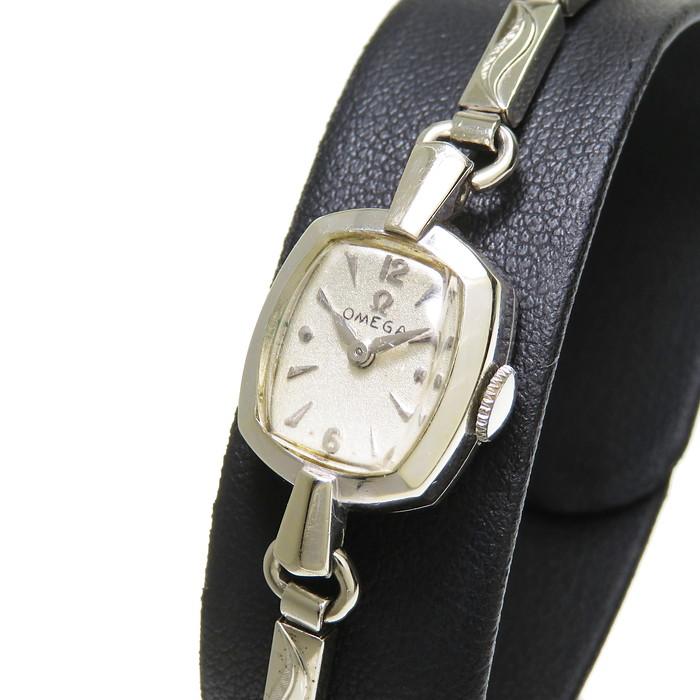 507 OMEGA 手巻き 時計 新品ベルト レディース スクエア シルバー OMEGA - 507 OMEGA 手巻き 時計 新品ベルト レディース スクエア