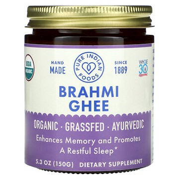 Pure Indian Foods, 有機婆羅米酥油，5.3 盎司（150 克）