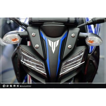 彩貼藝匠 2019 MT-15 車頭造型拉線 3M反光貼紙 拉線設計 裝飾 機車貼紙 車膜
