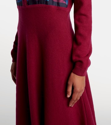 Etro Silk, wool, and cashmere shirt dress