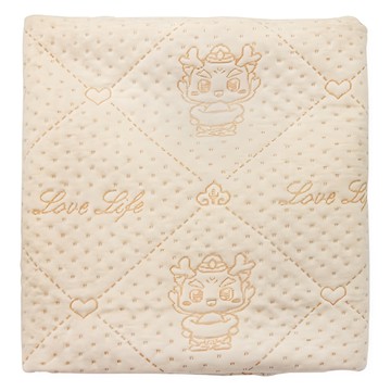 OhBabyLying 4層有機彩棉隔尿墊  小(45 x 30cm)  小金龍 粉橘色  1個