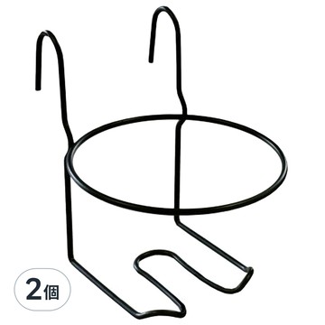 翠筠 鐵窗掛鉤 E814-1 盆栽花架  4.5吋(15.8 x 13.5cm)  鐵材 黑色  2個