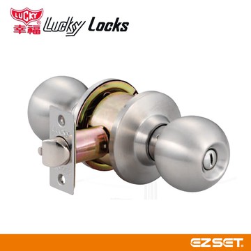 喇叭鎖 廁所幸福牌 LUCKY 3030型 喇叭鎖 浴廁鎖 LK3030 裝置距離60mm/85mm 浴室 廁所