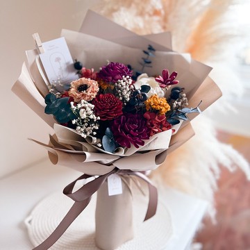 波西米亞圓舞曲乾燥花花束 l 情人節 l 母親節 l 畢業花束