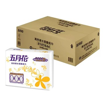 五月花 摺疊擦手紙 200抽 X 20包(10箱)