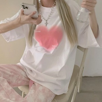 白色短袖t恤女寬松年新款夏ins潮oversize設計感小眾半袖上衣