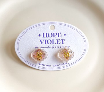 民族風燈籠透明感耳環- Ancient Light