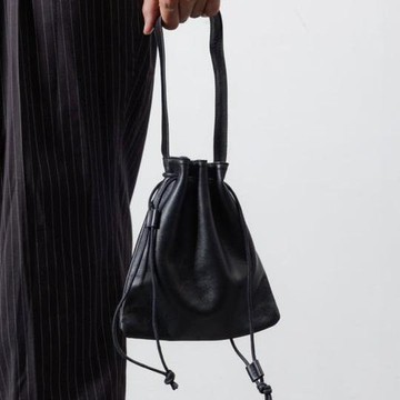 FREAK'S STORE Drawstring Leather Handbag 牛革 單肩水桶包