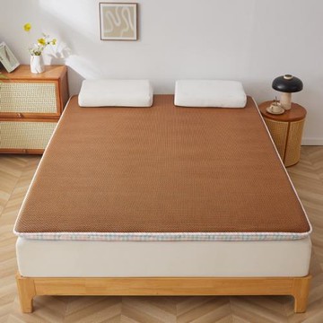 2025新款水洗棉藤席床褥床墊遮蓋物