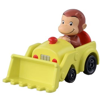 TOMICA 好奇猴喬治挖土機  黃色  1個