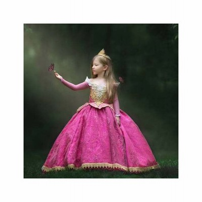 プリンセスドレス 子供用 ドレス オーロラ姫 キッズ 衣装 ハロウィン プリンセス 仮装 ロングワンピース コスプレ衣装 クリスマス 子供 コス 子ども 通販 Lineポイント最大get Lineショッピング