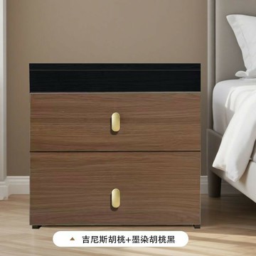 免運附發票 公司貨 實木暗格床頭櫃極簡現代簡約收納家用意式輕奢臥室儲物櫃床邊櫃 CH1031