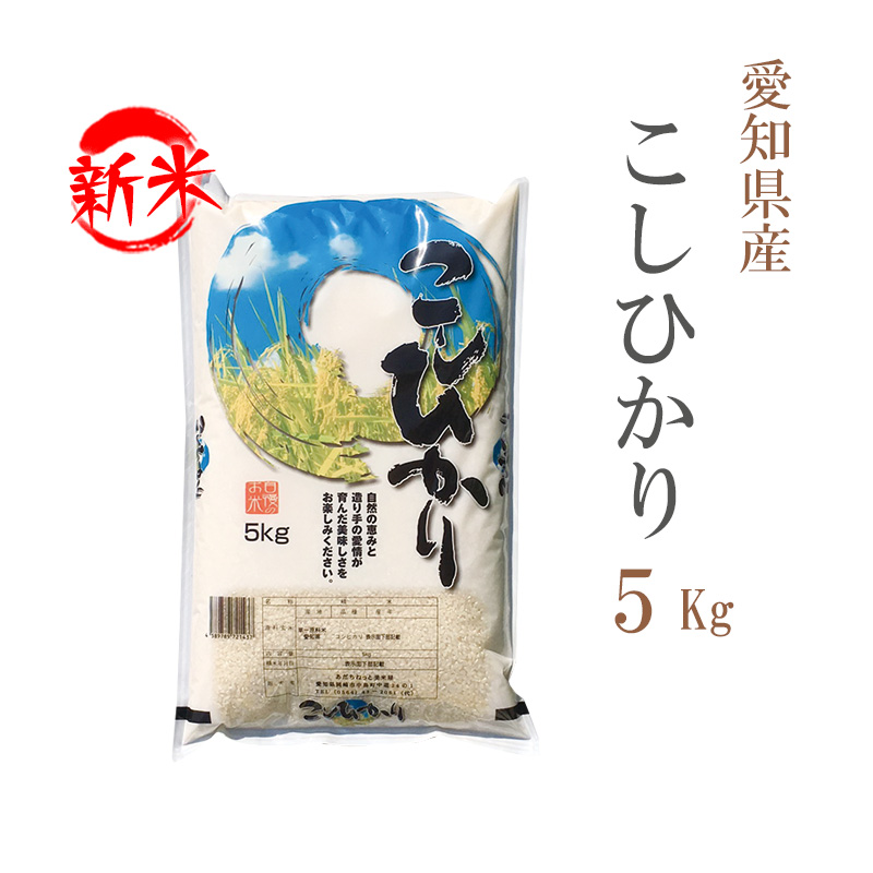 新米 米 白米 5kg 送料無料 コシヒカリ 愛知県産 令和5年産 コシヒカリ お米 5キロ 安い 送料無料