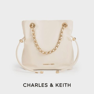 【CHARLES & KEITH】Arya 皮穿鍊斜背包 附提袋｜陪伴你每個重要時刻｜通勤約會兩用｜情人節快樂｜生日禮物｜快速出貨｜小CK