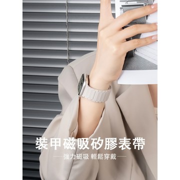 三株磁吸錶帶 液態矽膠 適用Apple watch 蘋果錶帶 S12 11 10 9 8 SE 46mm 44mm 錶帶