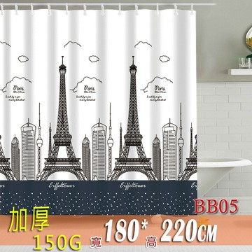 滌綸布系列 寬180x高220公分 180*220 防水潑浴簾附掛勾可當門簾 隔間簾 窗簾