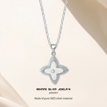 【煙花流蘇】S925純銀項鍊 鎖骨鏈 仙女鏈 輕奢項鍊 氣質項鍊 滿鋯石設計 小眾設計感 浪漫約會穿搭 送女友禮物