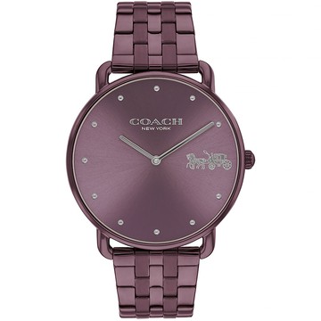 COACH Elliot 馬車女錶-紫/41mm CO14504298
