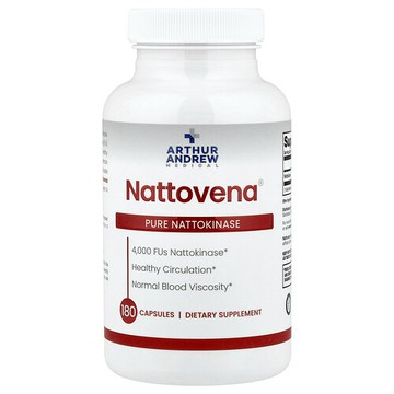 Arthur Andrew Medical, Nattovena®，全納豆激酶，4,000 FU，180 粒膠囊
