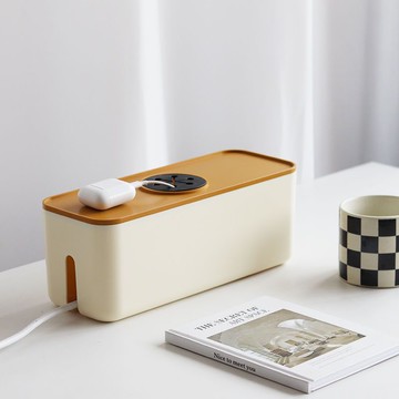 電線收納盒插線板數據線整理神器理線集線器創意撞色北歐ins風 pb6161