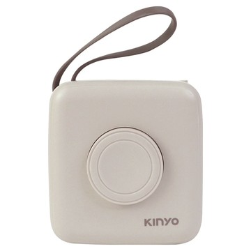 Kinyo 8in1小方糖大容量雙線行動充  KPB-2651MT  奶茶色