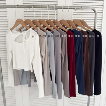 Little SiS. 現貨 (任2件$400) 🧺🍂𝘼/𝒘 🌰 #3434 微性感綁帶上衣 10colors