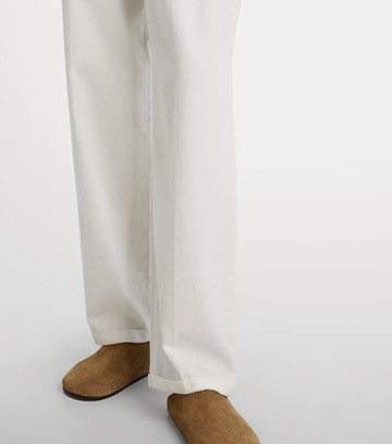 The Row Neriah cotton and cashmere straight pants