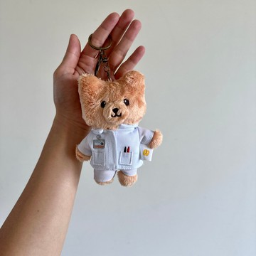 現貨 護理師 林檎小熊絨毛玩偶鑰匙圈  醫護人員 醫生