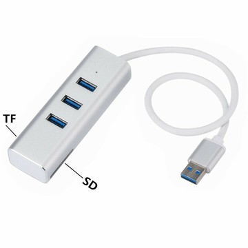 擴展塢 USB-C 多功能筆電擴展底座 HDMI USB3.0HUB擴展塢type-c3.1轉usb hub讀卡器分線器TF/SD鋁合金集線