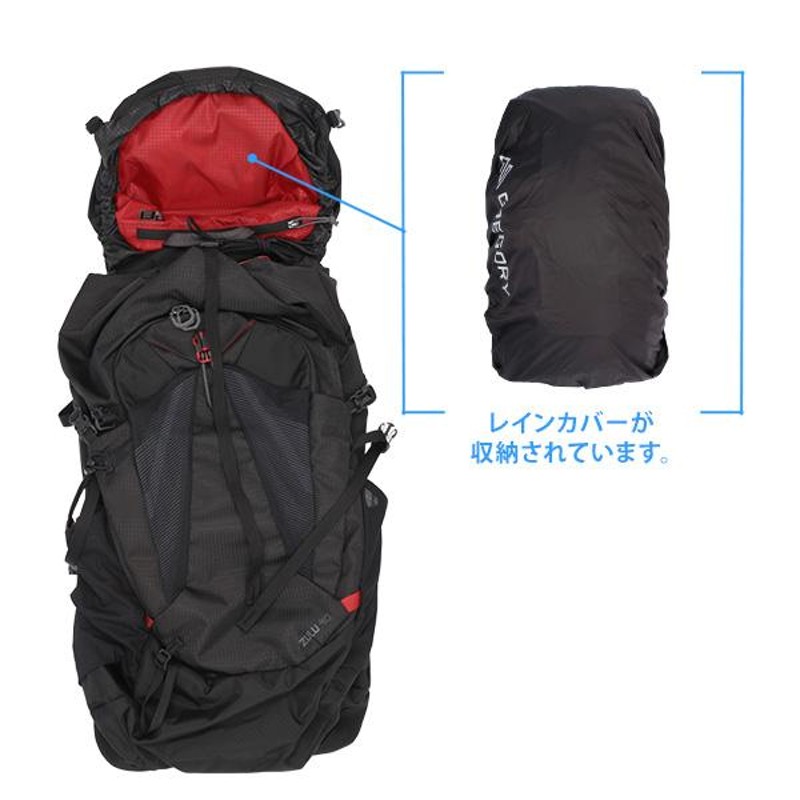 GREGORY ZULU40 M/L ボルガニックブラック GREGORY グレゴリー バックパック ZULU ズール 40 40L M/L